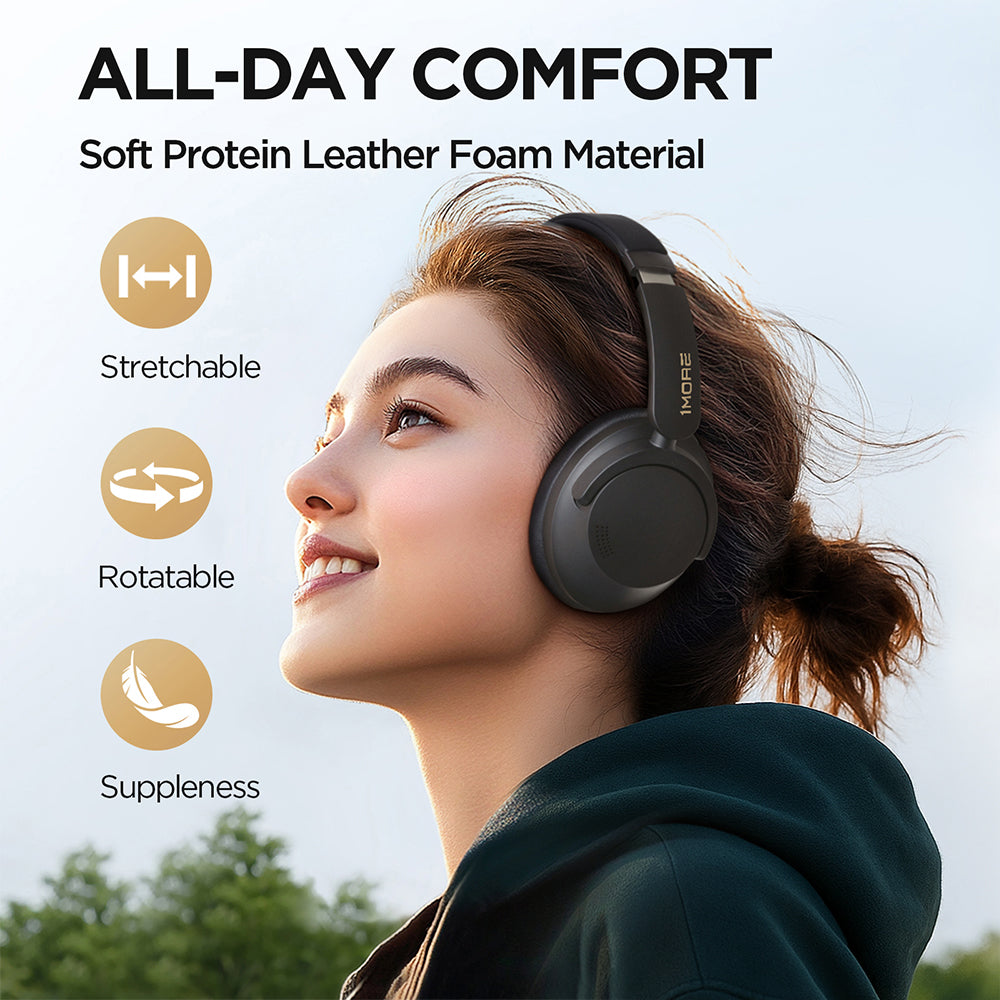 1MORE SonoFlow Pro Wireless ANC Over-Ear-Kopfhörer Mattgrau