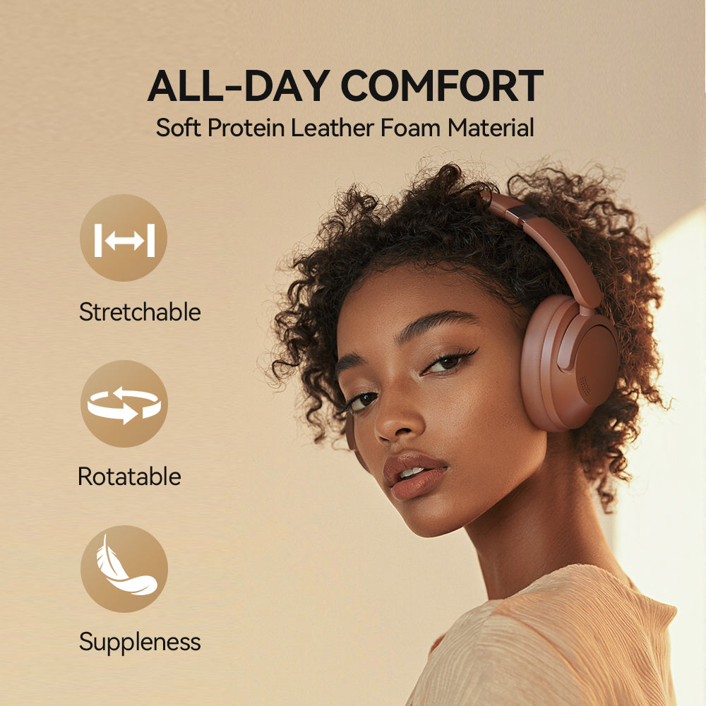 1MORE SonoFlow Pro Wireless ANC Over-Ear-Kopfhörer, Mokkabraun